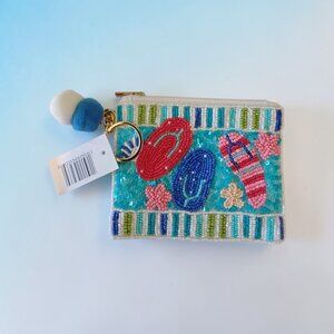 NEW!!! COIN PURSE - ZIPPER POUCH - SUMMER, BEACH THEME